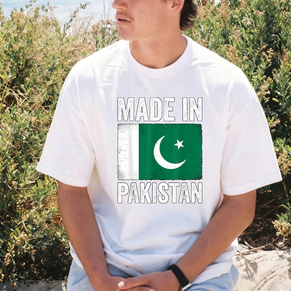 Summer Clothing Pakistan - Camiseta divertida con la bandera de