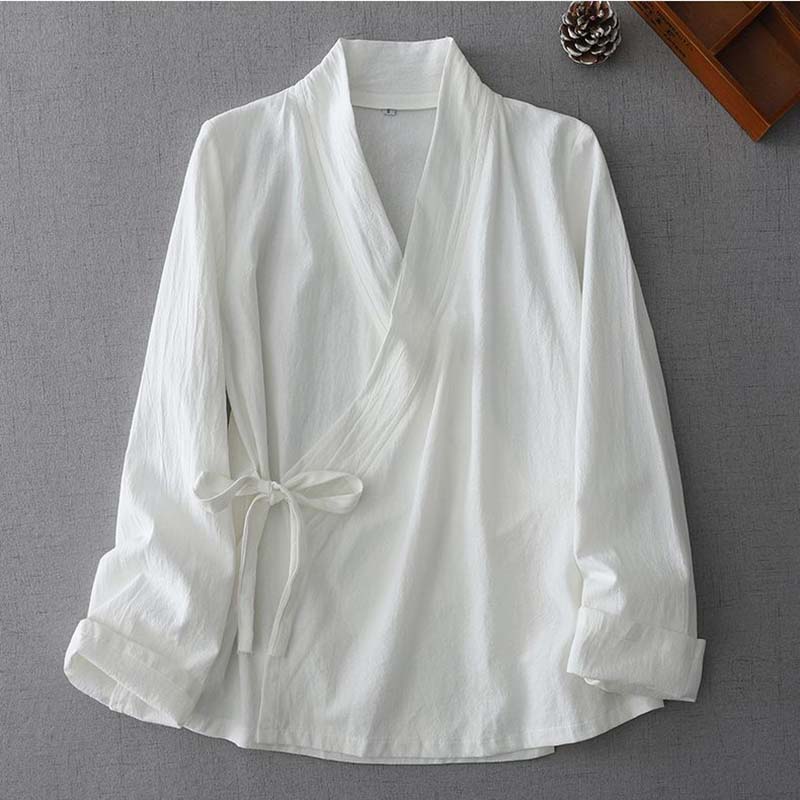 Summer Clothing Wraps - Blusa Kimono de Estilo Chino para