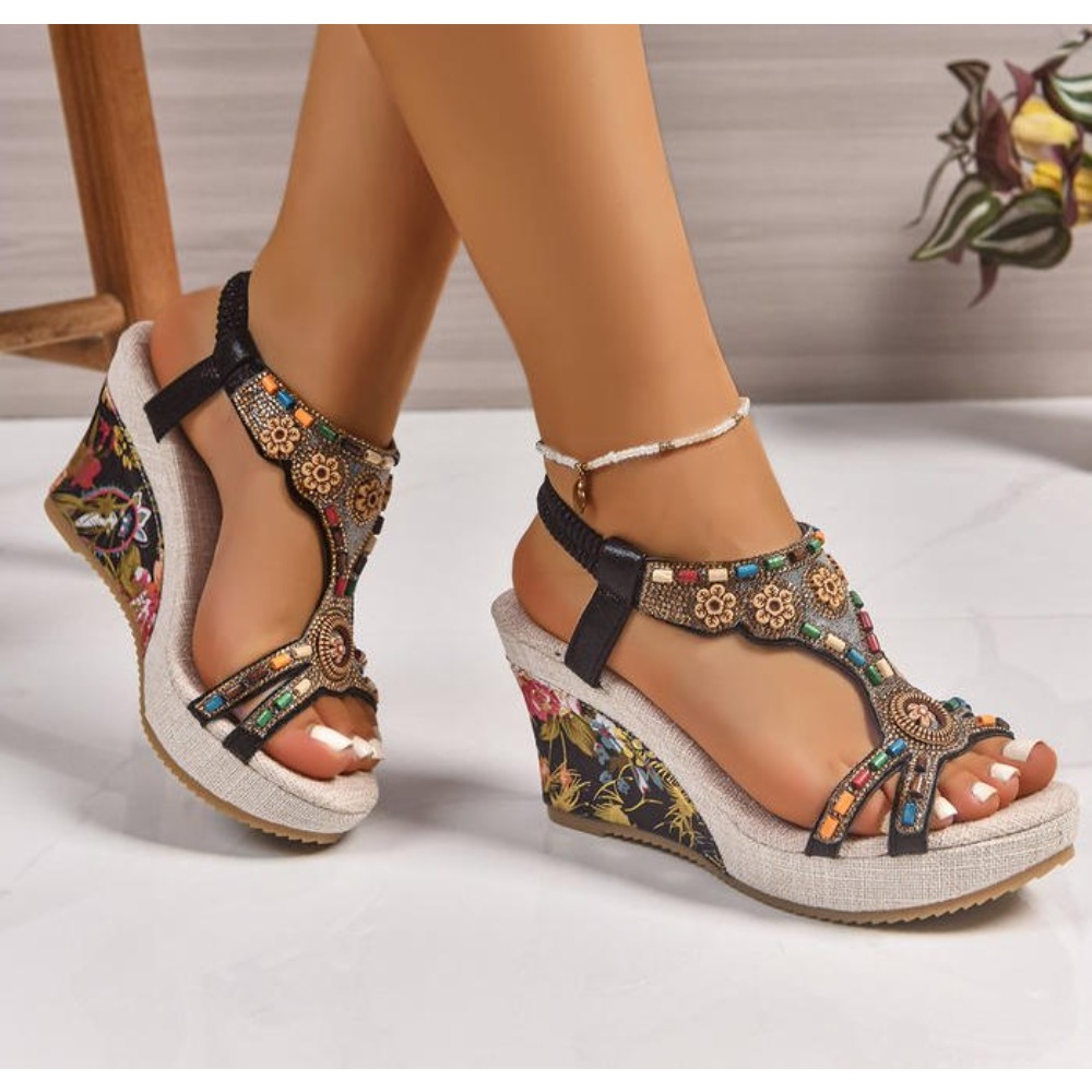 Sandalias de Plataforma con Cu - Summer Clothing Stores reseña y precio