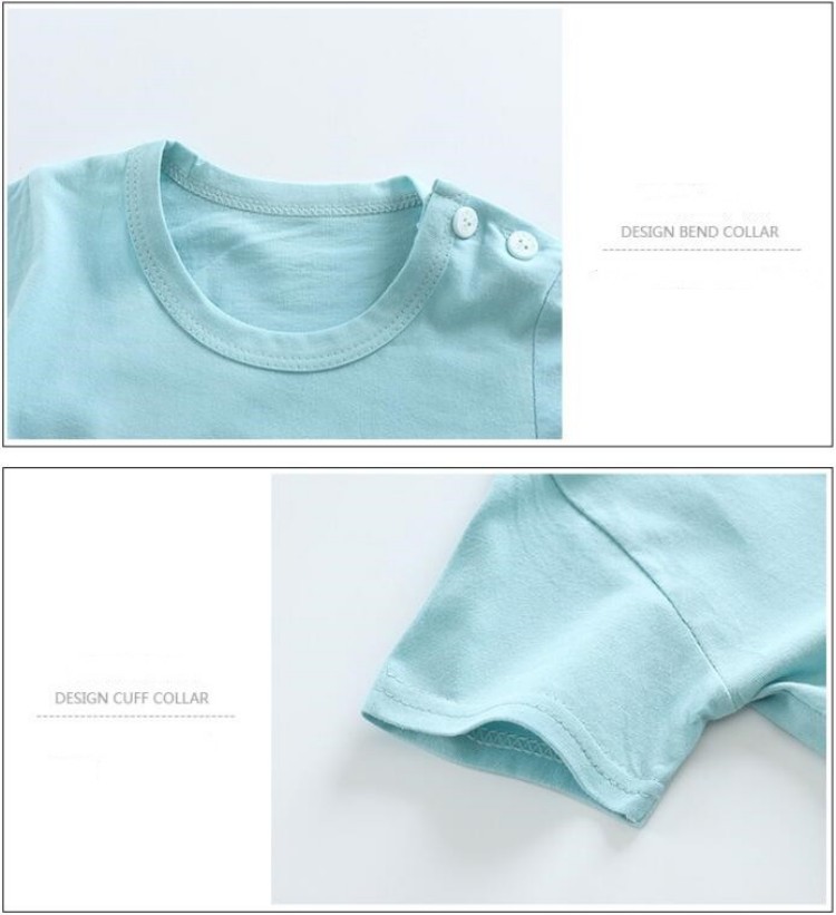 Camisetas de algodón + Pantalo - Summer Clothing Baby Girl reseña y precio
