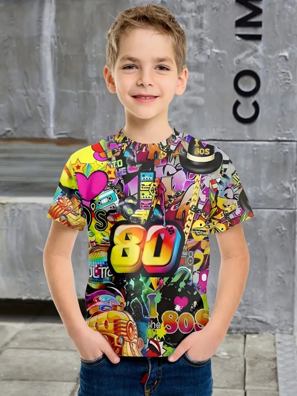 Ropa para niños, camiseta con  - Summer Clothing Drawing reseña y precio