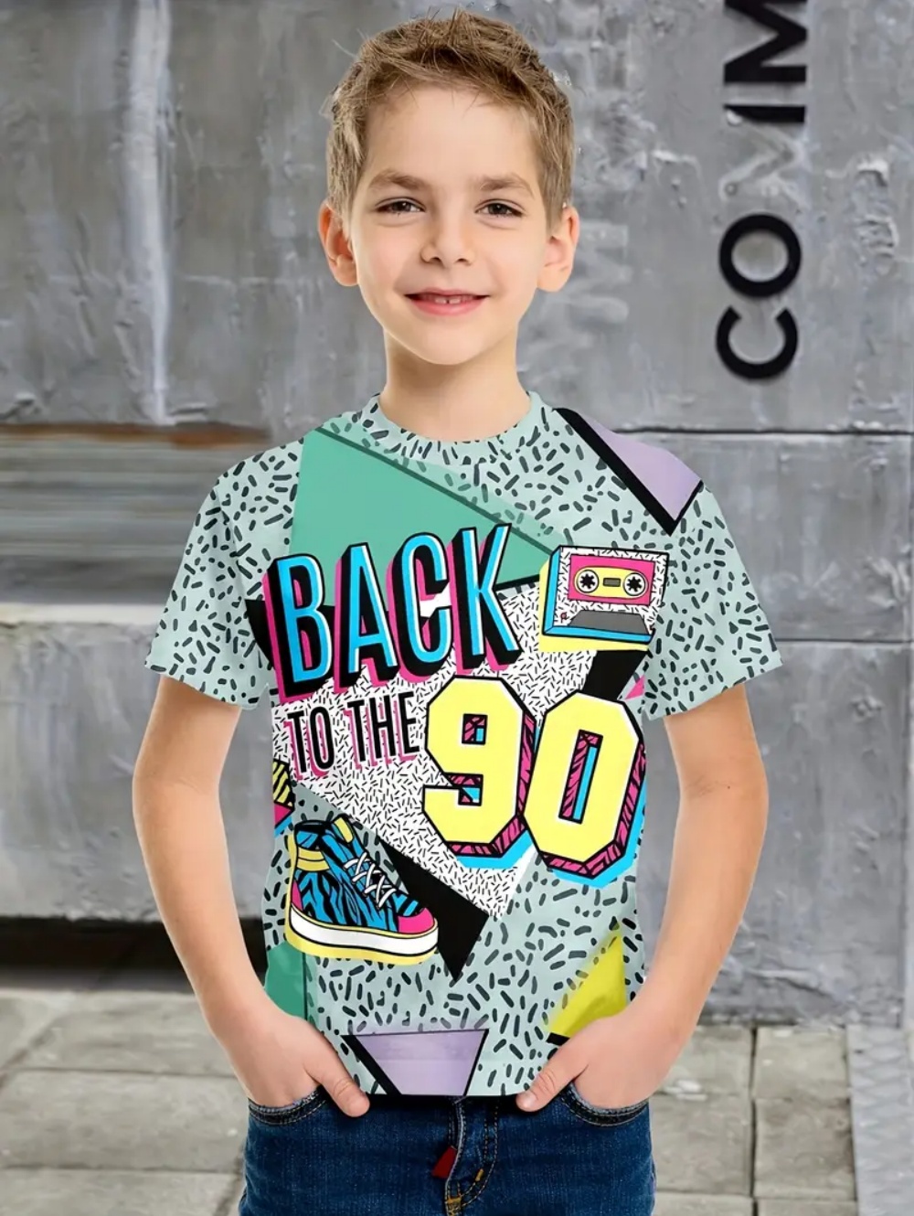 Ropa para niños, camiseta con  - Summer Clothing Drawing reseña y precio