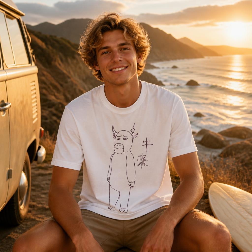 Camiseta Niu Lai Drawing para  - Summer Clothing Drawing reseña y precio