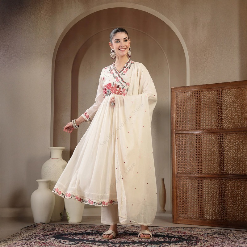 Conjunto de Kurti Anarkali de  - Summer Clothing Pakistan reseña y precio