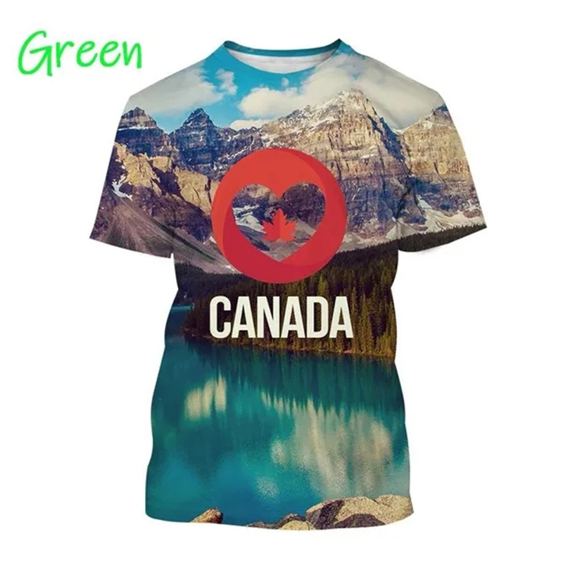 I Love Canada Flag Graphic T S - Summer Clothing Women Canada reseña y precio