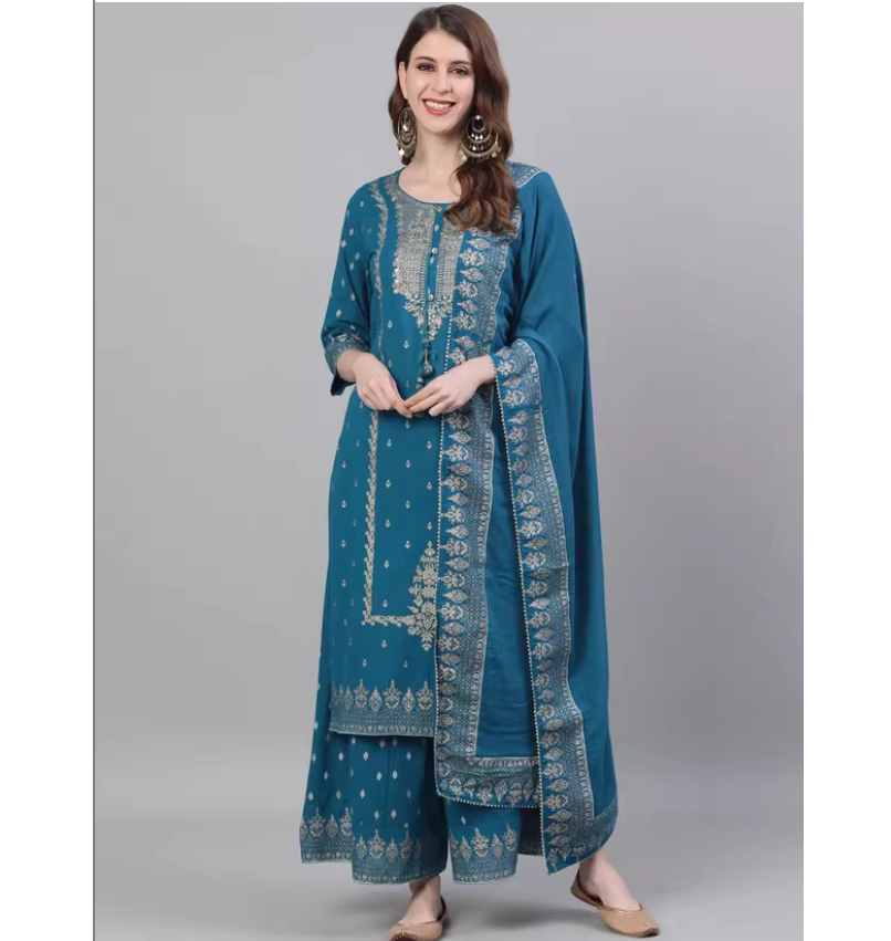 Conjunto de Tres Piezas de Est - Summer Clothing Pakistan reseña y precio