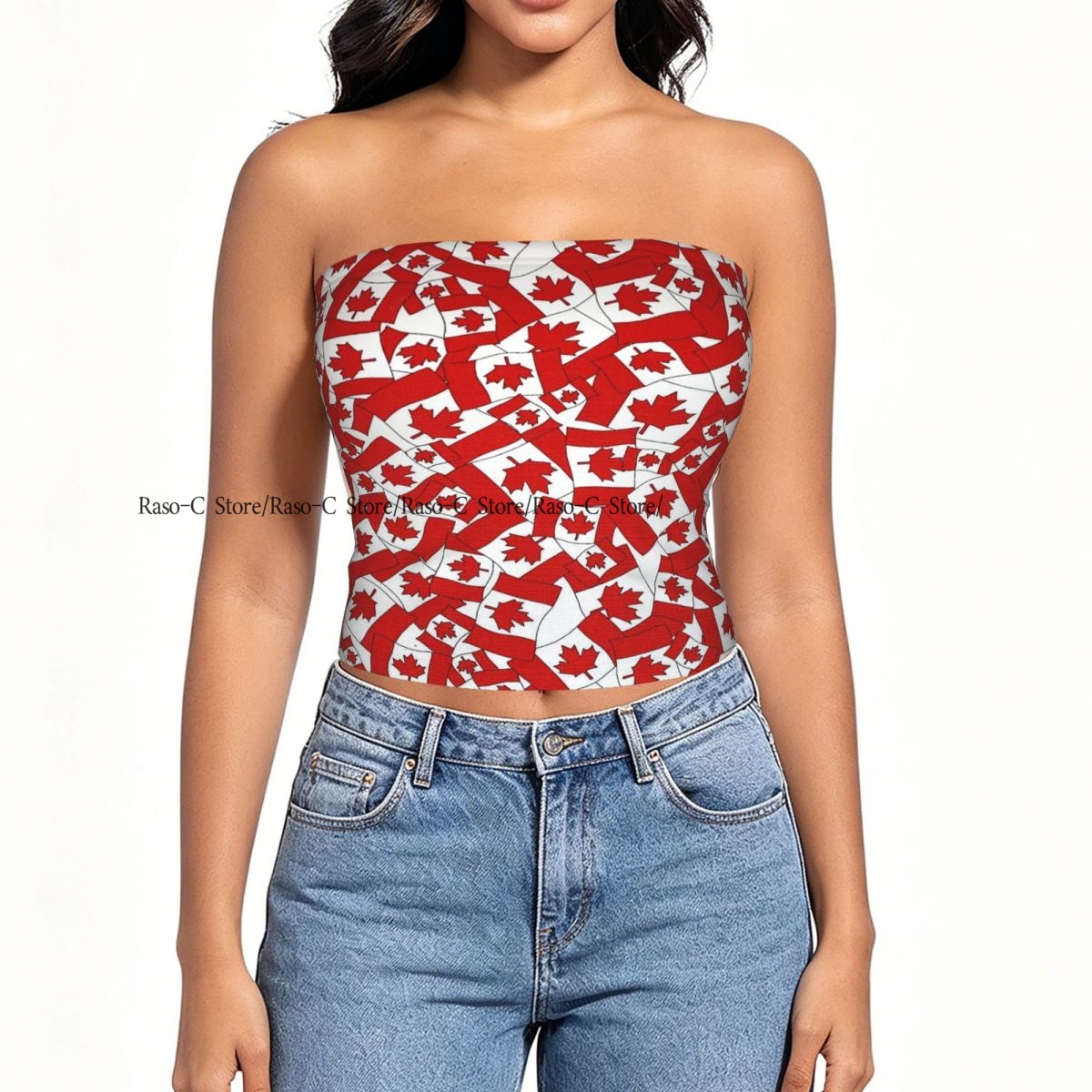 Top corto tipo tubo sin tirant - Summer Clothing Women Canada reseña y precio